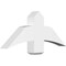 Ekena Millwork Bellingham Architectural Grade PVC Gable Bracket, 36"W x 15"H x 4"D x 6"F, 10/12 Pitch GBP036X15X0406BEL00 - alternate 1